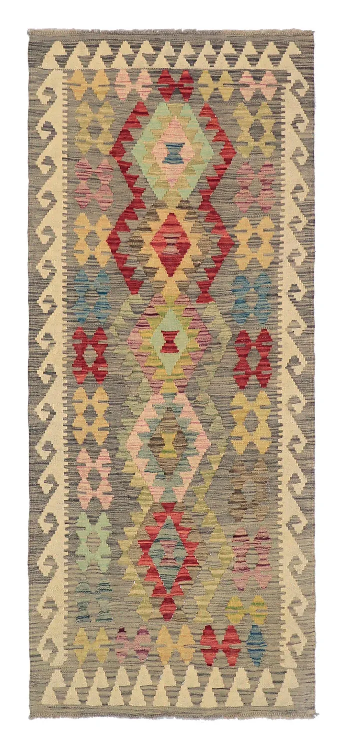 Alfombra Oriental - Vegi Kelim Hand Woven - 81 x 199 cm