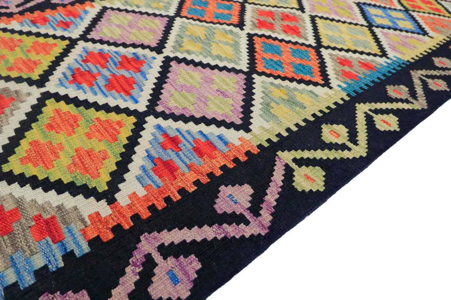 Alfombra Oriental - Vegi Kelim Hand Woven - 80 x 268 cm