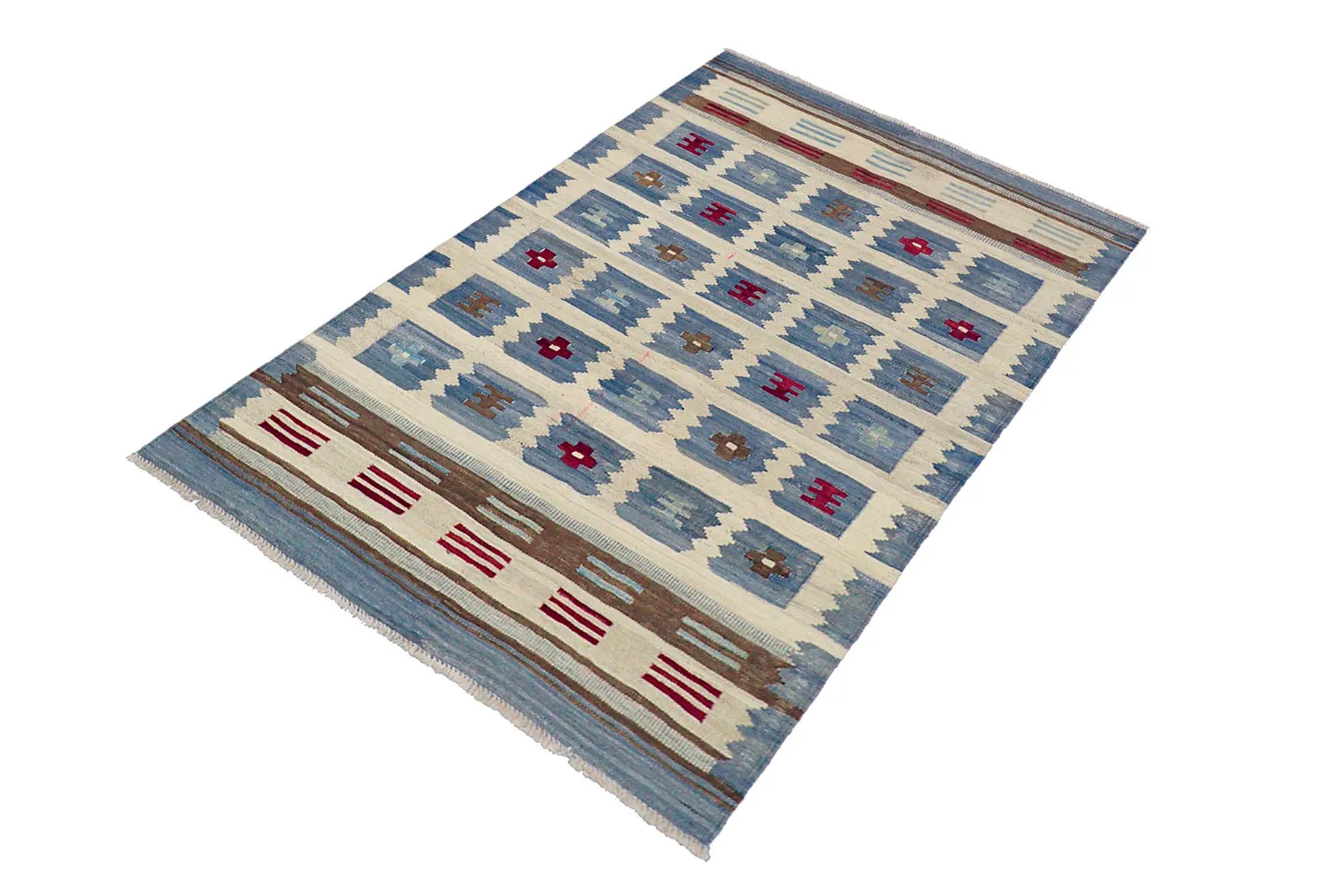 Alfombra Oriental - Vegi Kelim Hand Woven - 98 x 151 cm