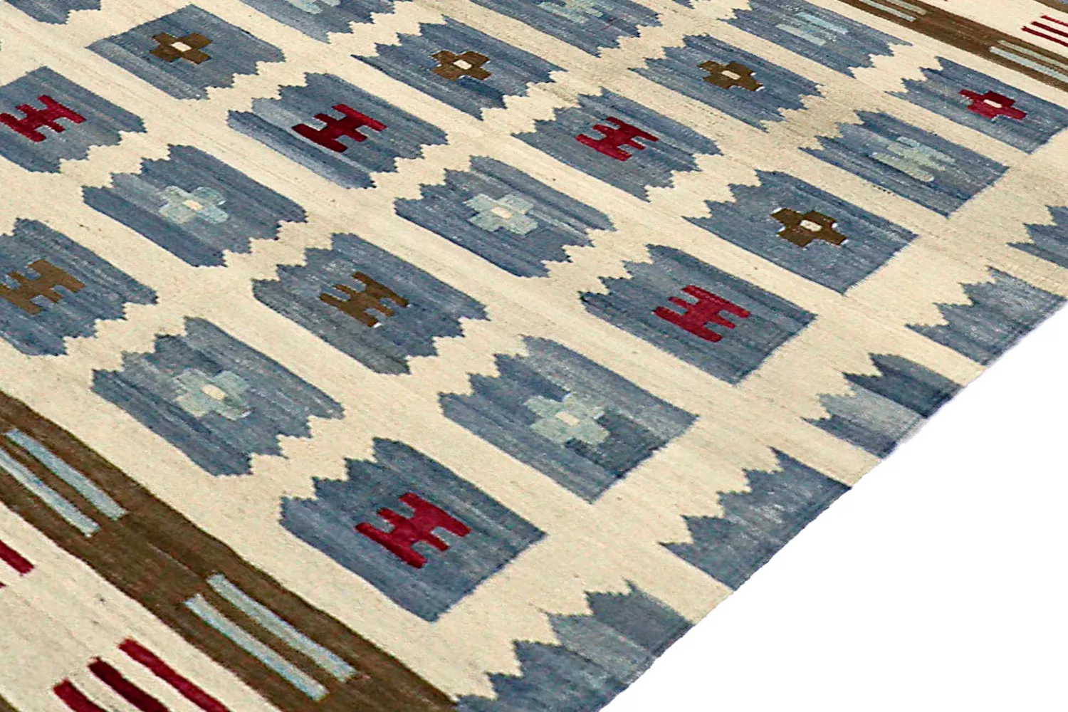 Alfombra Oriental - Vegi Kelim Hand Woven - 100 x 148 cm