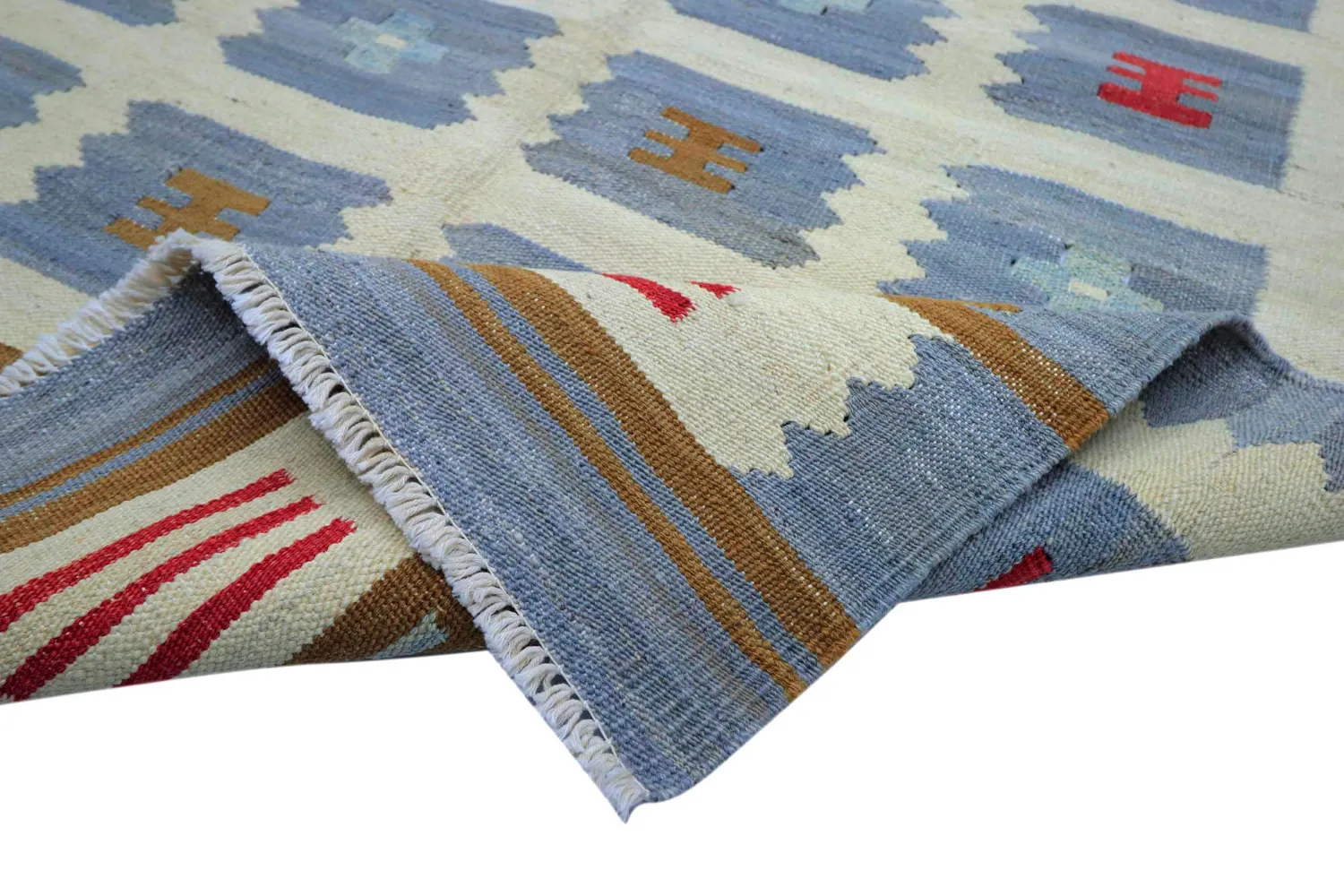 Alfombra Oriental - Vegi Kelim Hand Woven - 100 x 148 cm