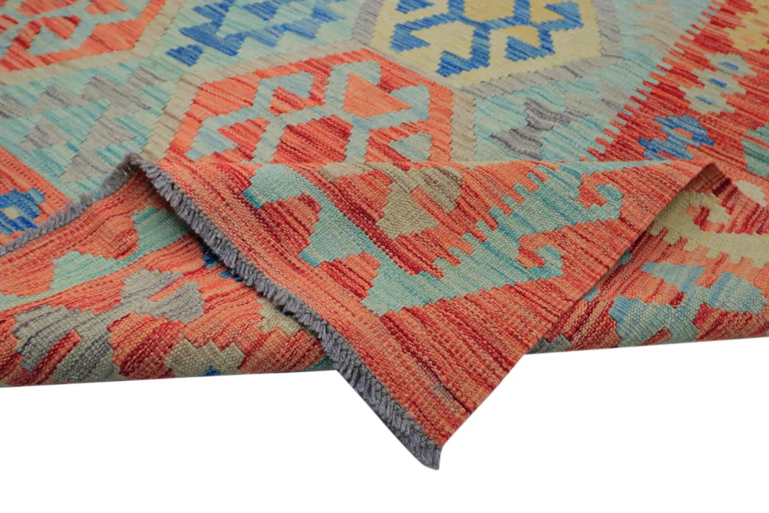 Alfombra Oriental - Vegi Kelim Hand Woven - 196 x 292 cm