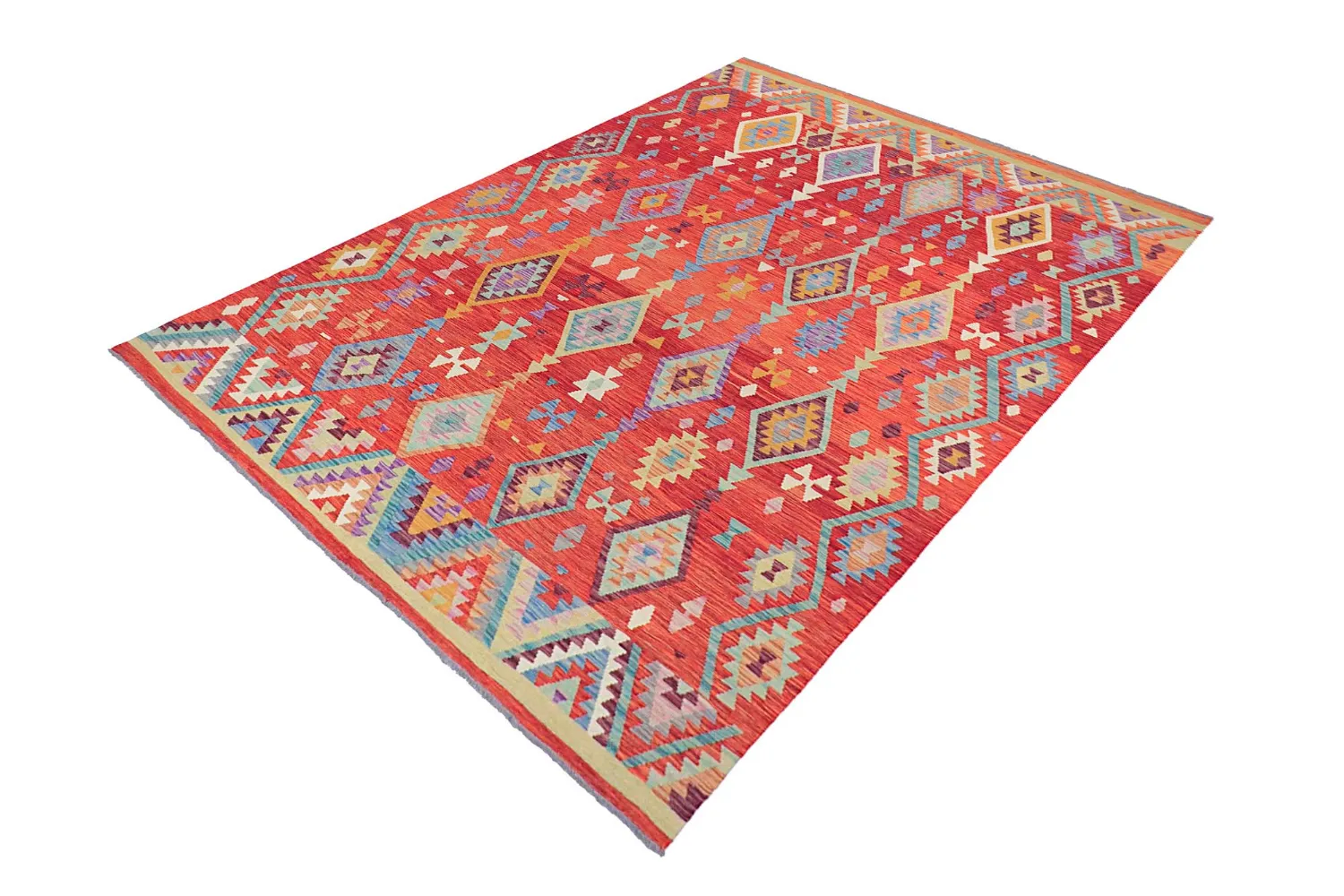 Alfombra Oriental - Vegi Kelim Hand Woven - 203 x 299 cm