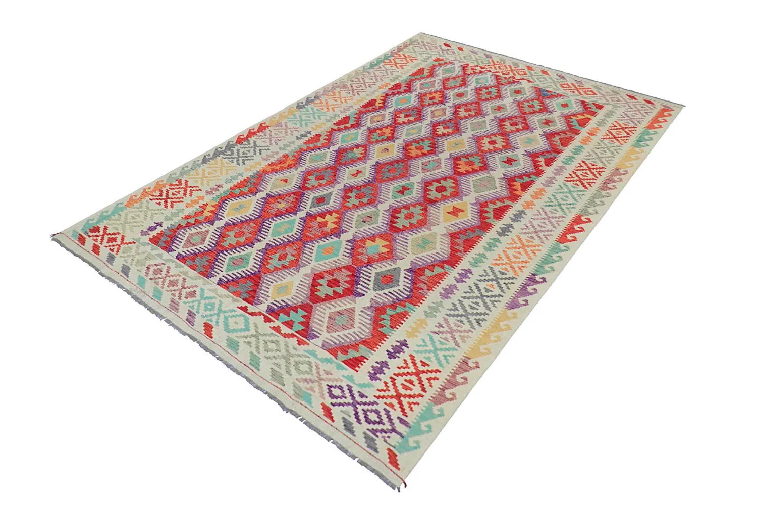 Alfombra Oriental - Vegi Kelim Hand Woven - 200 x 295 cm