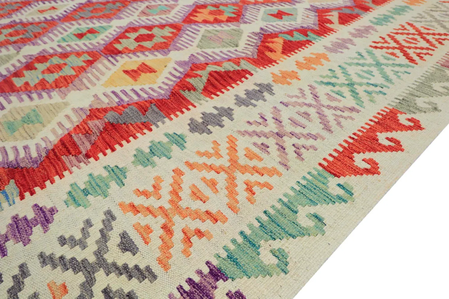 Alfombra Oriental - Vegi Kelim Hand Woven - 200 x 295 cm