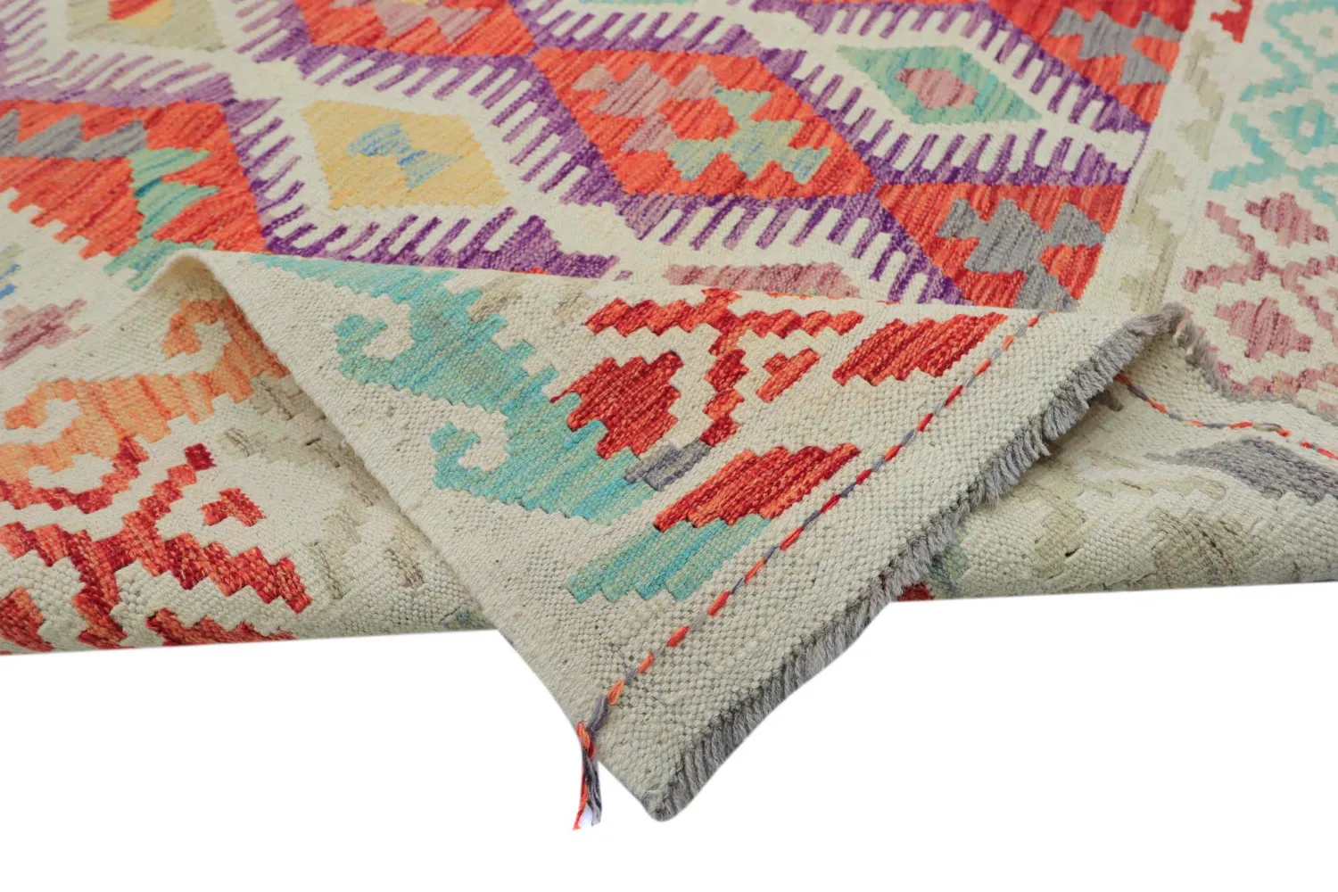 Alfombra Oriental - Vegi Kelim Hand Woven - 200 x 295 cm