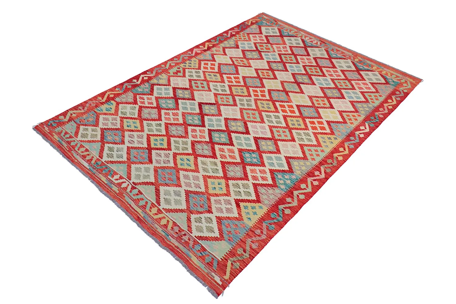 Alfombra Oriental - Vegi Kelim Hand Woven - 174 x 250 cm