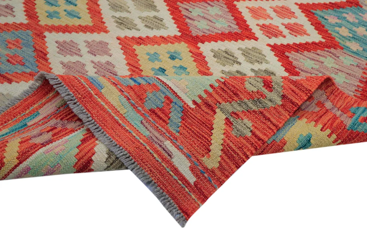 Alfombra Oriental - Vegi Kelim Hand Woven - 174 x 250 cm