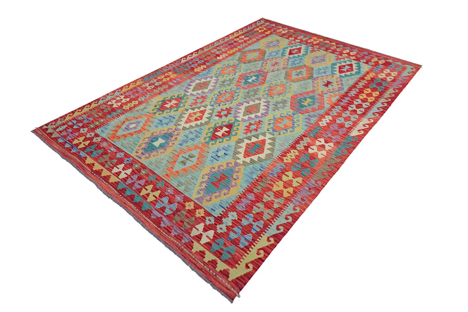 Alfombra Oriental - Vegi Kelim Hand Woven - 199 x 295 cm