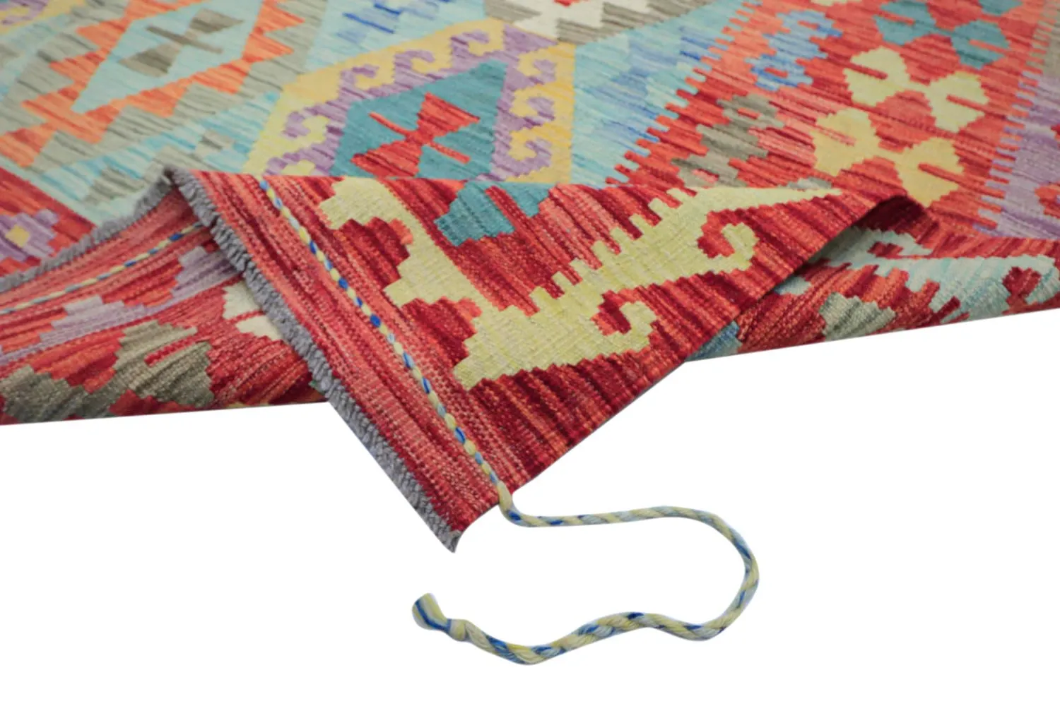 Alfombra Oriental - Vegi Kelim Hand Woven - 199 x 295 cm