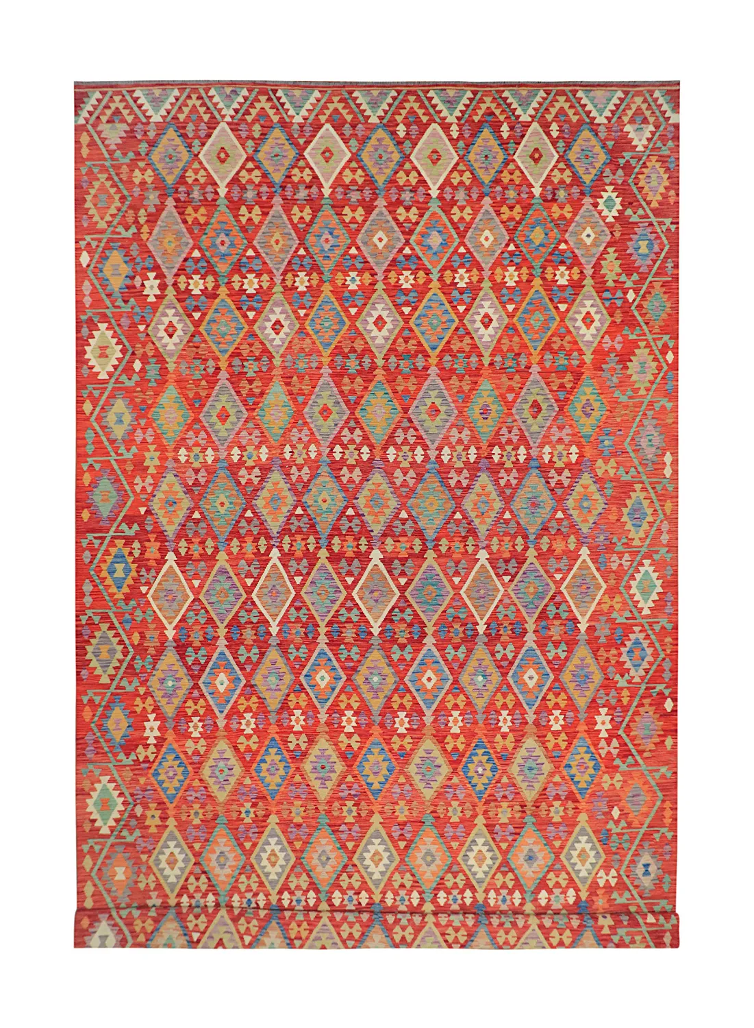 Alfombra Oriental - Vegi Kelim Hand Woven - 303 x 491 cm