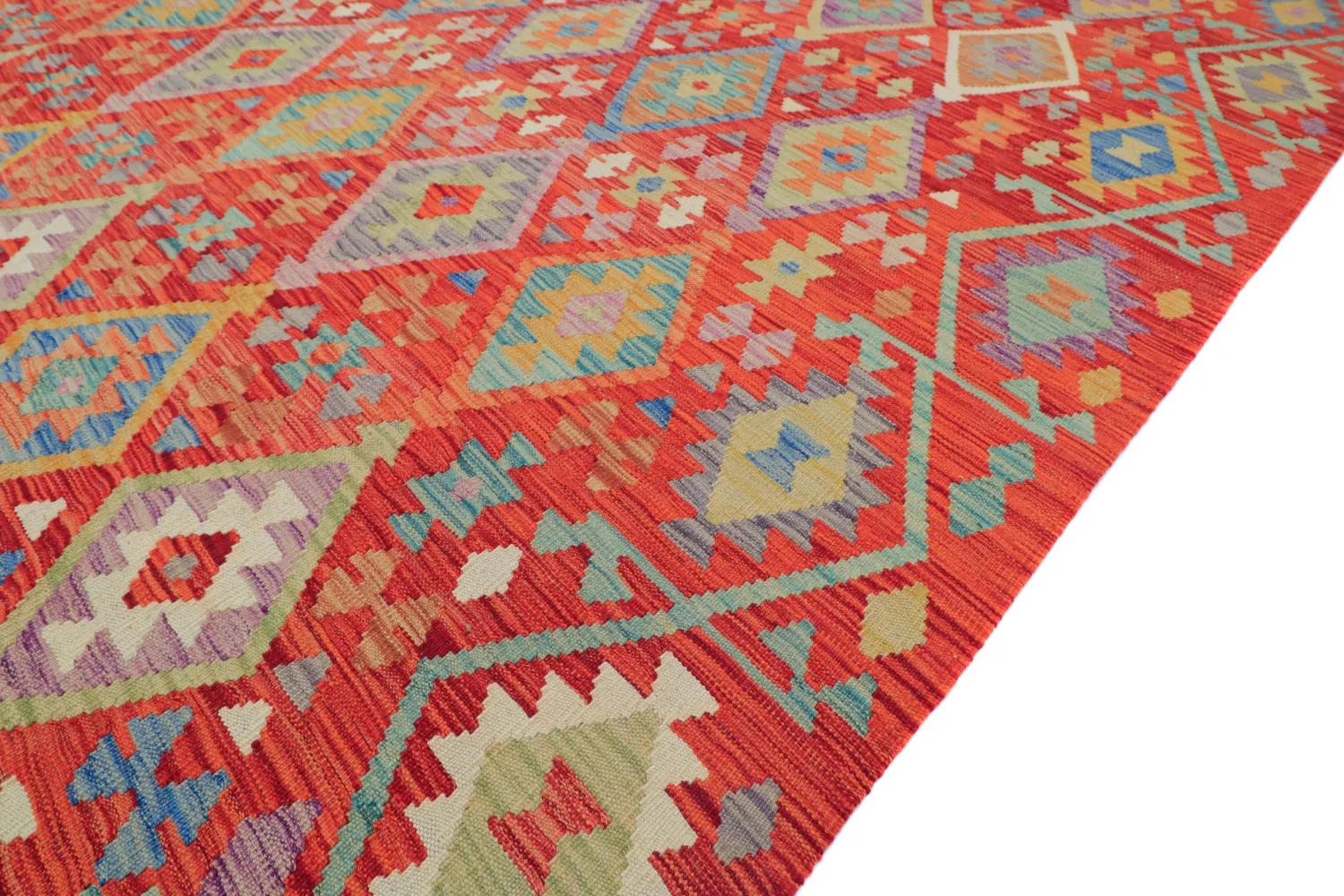 Alfombra Oriental - Vegi Kelim Hand Woven - 303 x 491 cm