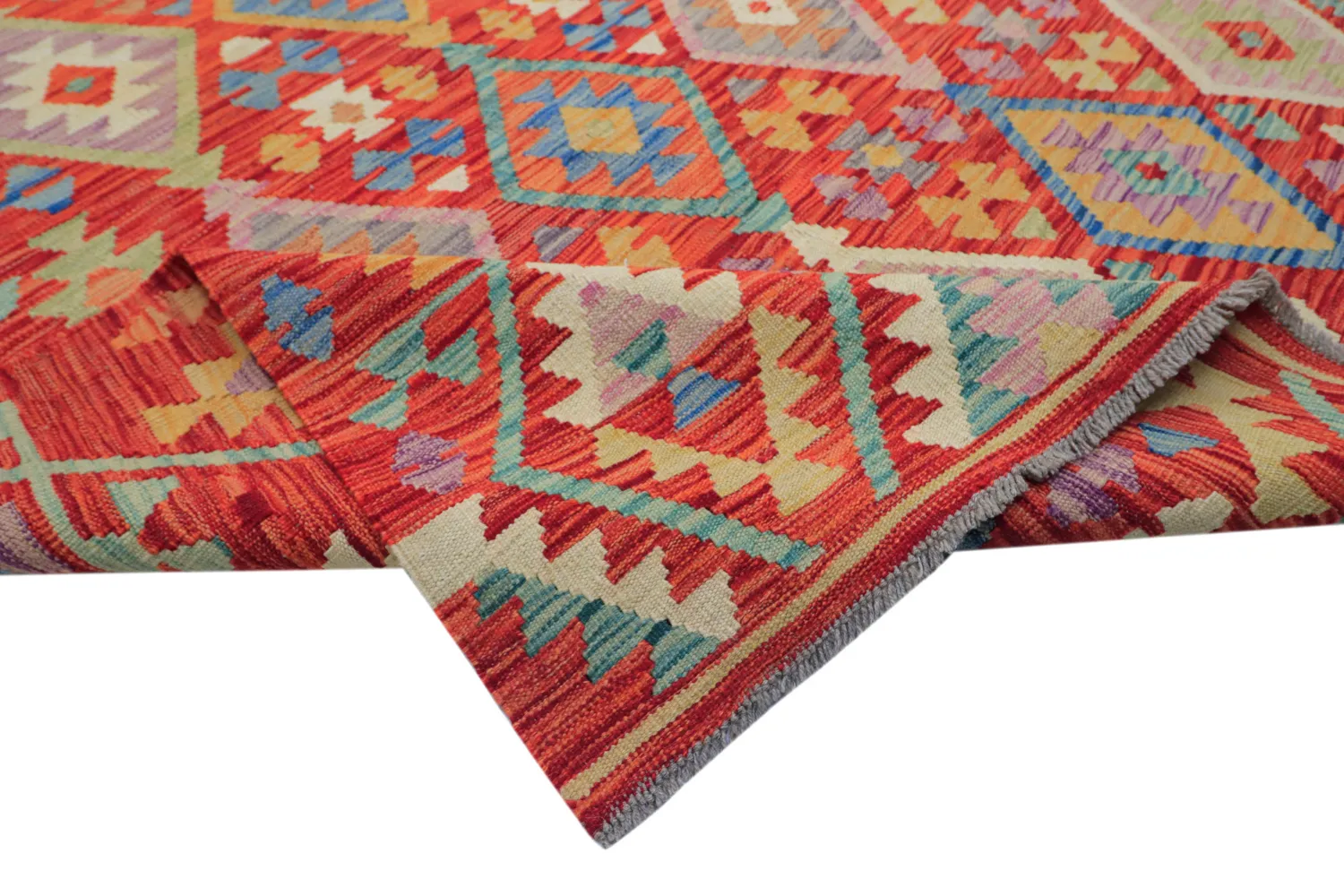 Alfombra Oriental - Vegi Kelim Hand Woven - 303 x 491 cm