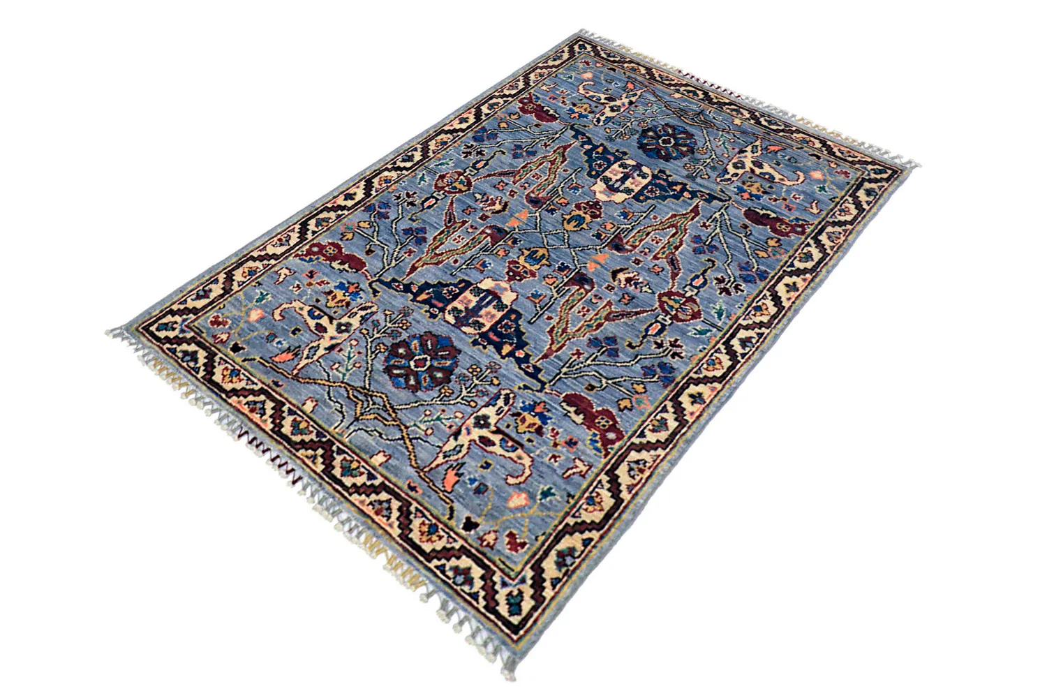 Alfombra Oriental - Chaman Rug Hand Knotted - 83 x 124 cm