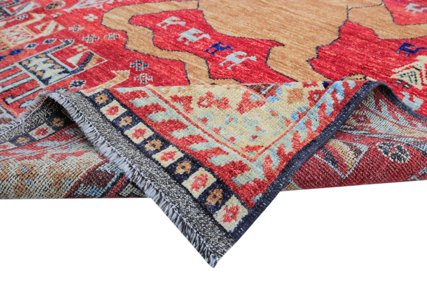 Alfombra Oriental - Tribal Hand Knotted - 162 x 272 cm