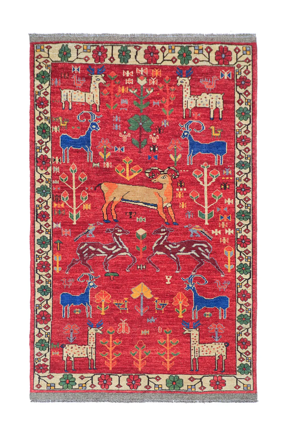 Alfombra Oriental - Tribal Hand Knotted - 158 x 239 cm