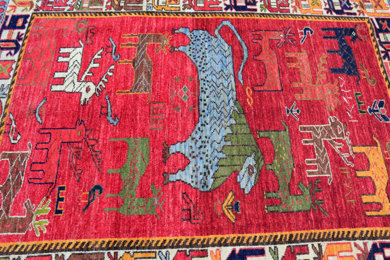 Alfombra Oriental - Tribal Hand Knotted - 148 x 199 cm