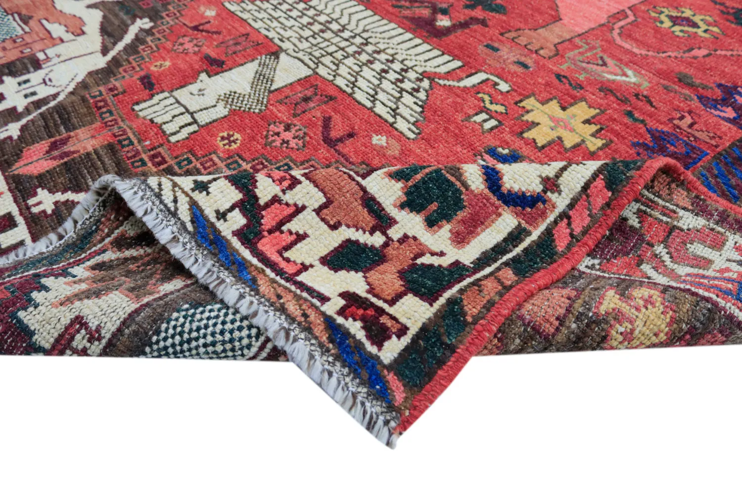 Alfombra Oriental - Tribal Hand Knotted - 154 x 221 cm