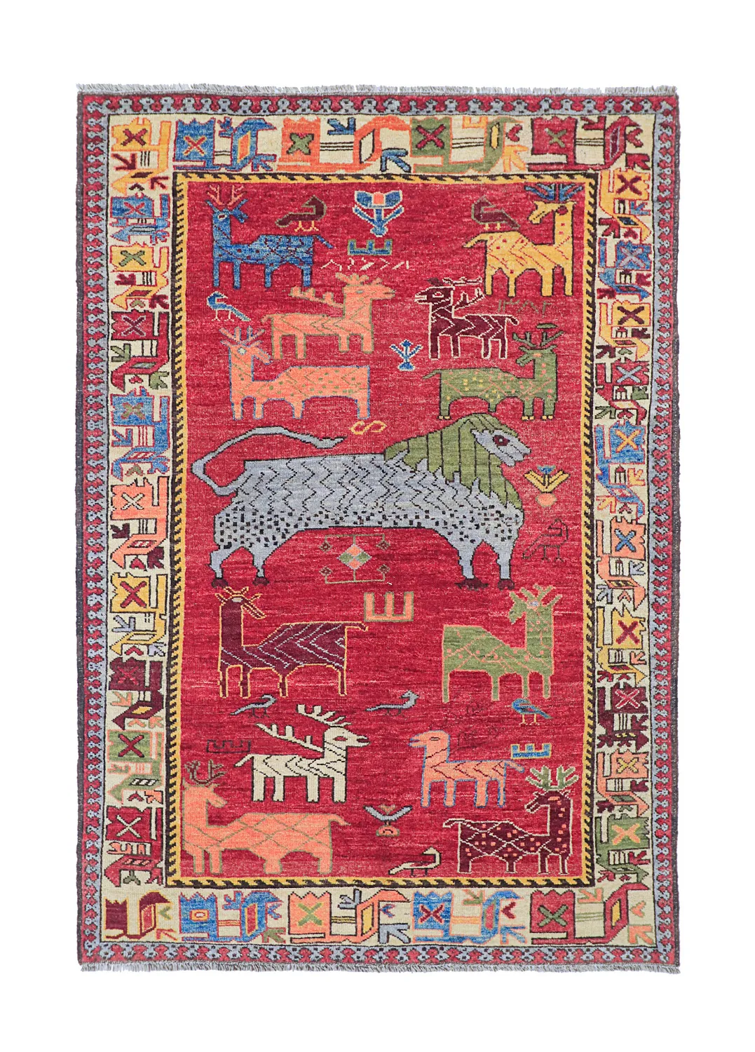 Alfombra Oriental - Tribal Hand Knotted - 153 x 213 cm