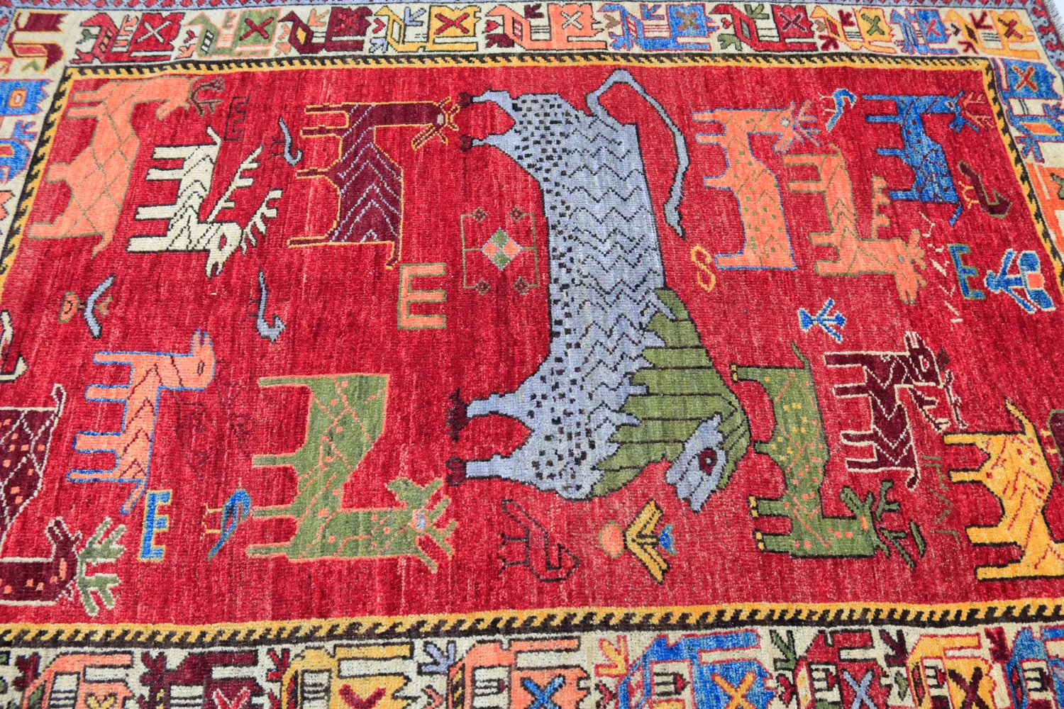 Alfombra Oriental - Tribal Hand Knotted - 153 x 213 cm