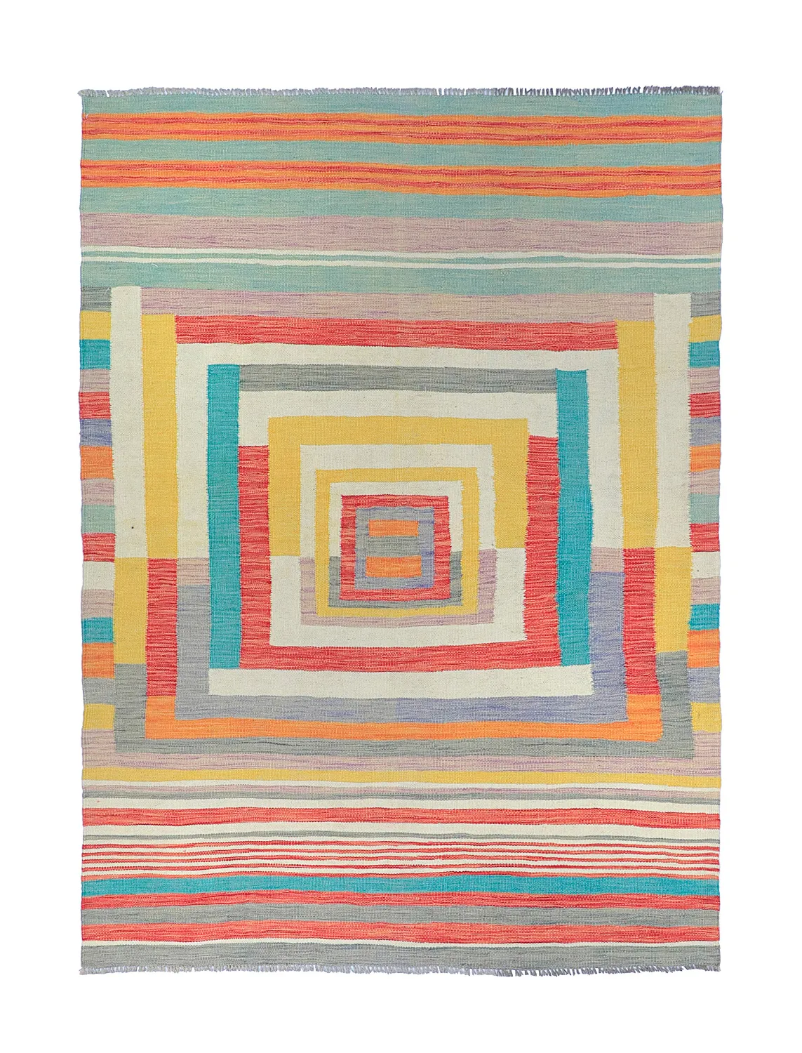 Alfombra Oriental - Kelim Hand Woven - 151 x 202 cm