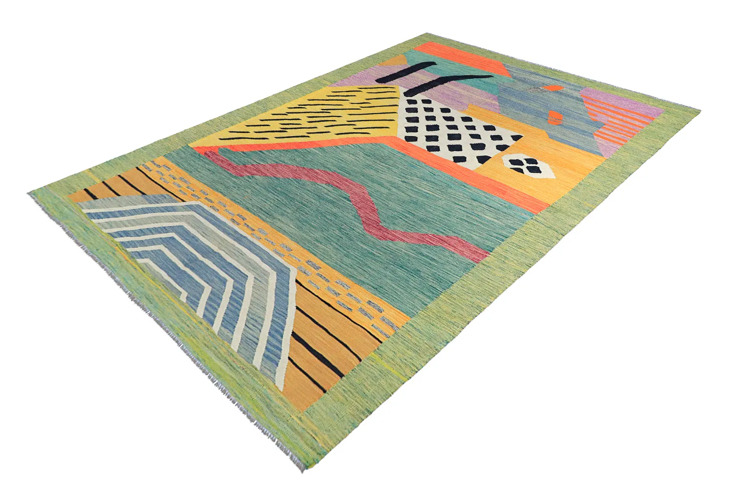 Alfombra Oriental - Kelim Hand Woven - 199 x 302 cm