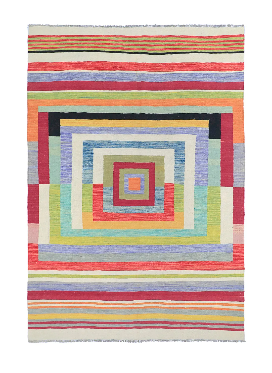Alfombra Oriental - Kelim Hand Woven - 172 x 244 cm