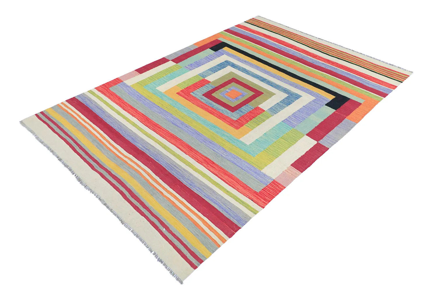 Alfombra Oriental - Kelim Hand Woven - 172 x 244 cm