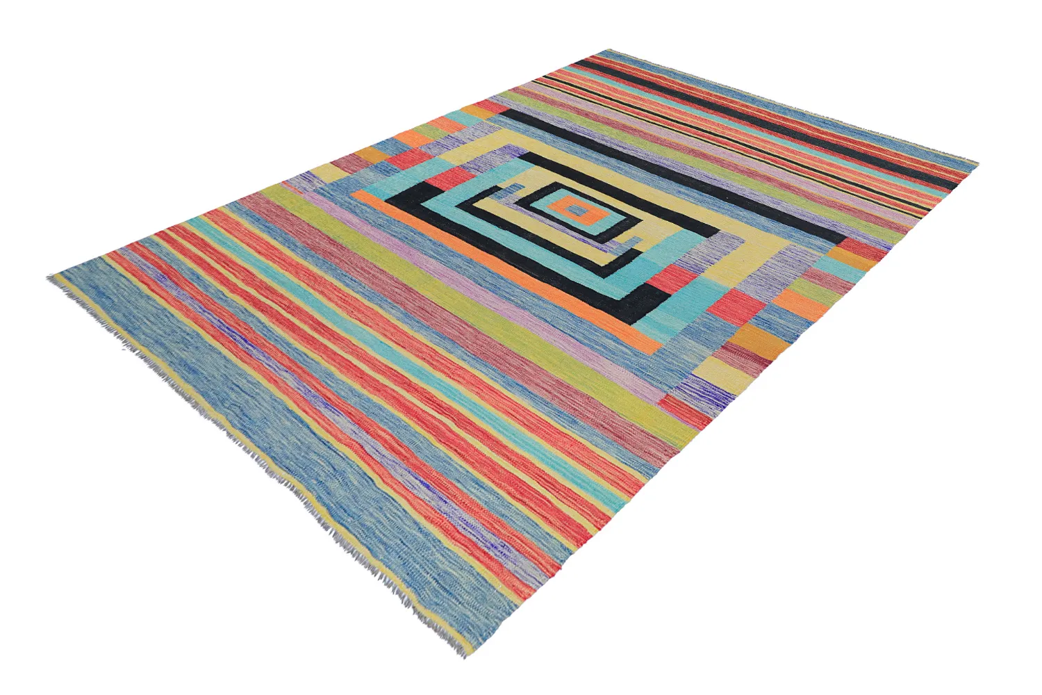 Alfombra Oriental - Kelim Hand Woven - 203 x 299 cm