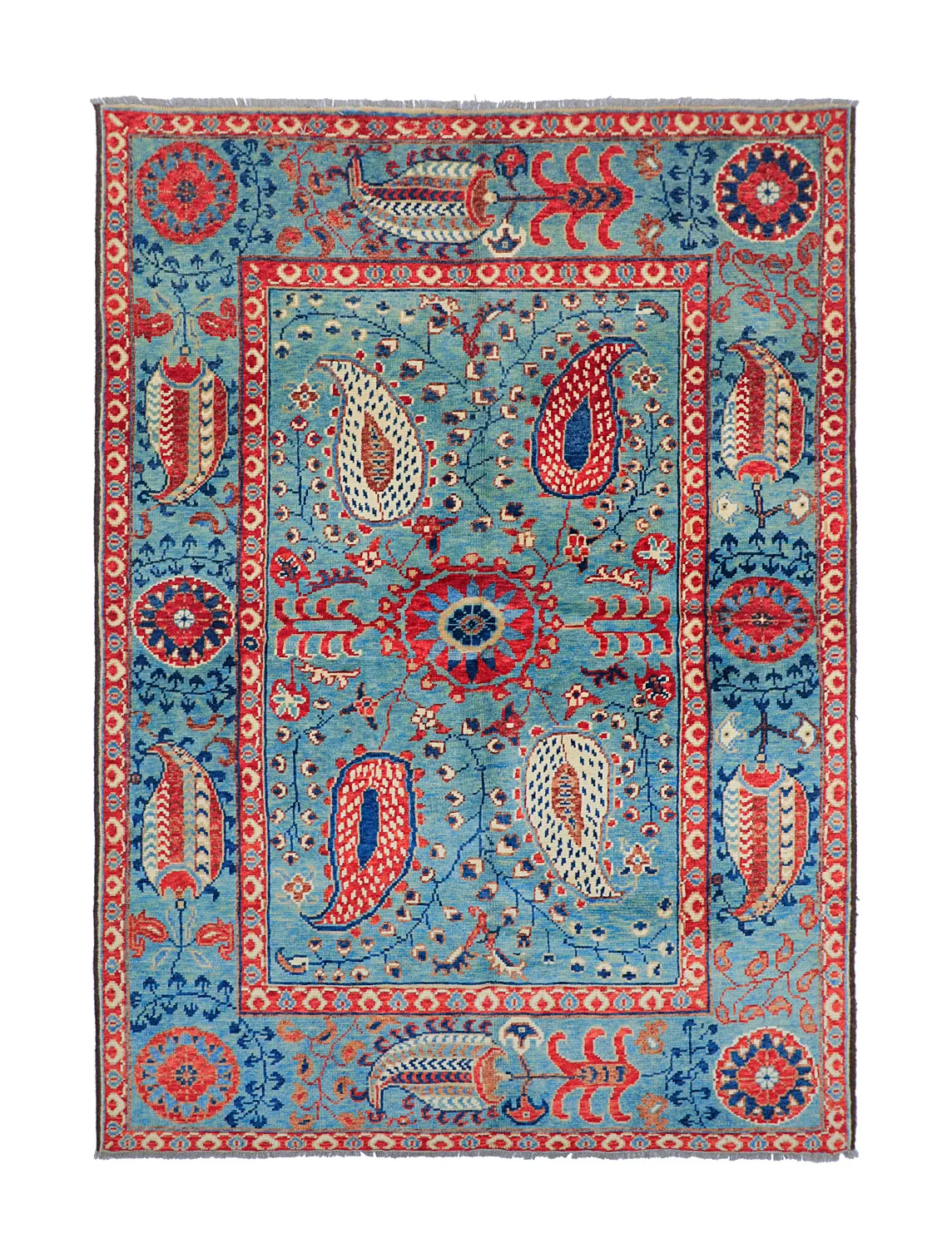 Alfombra Oriental - Suzani Hand Knotted - 170 x 240 cm