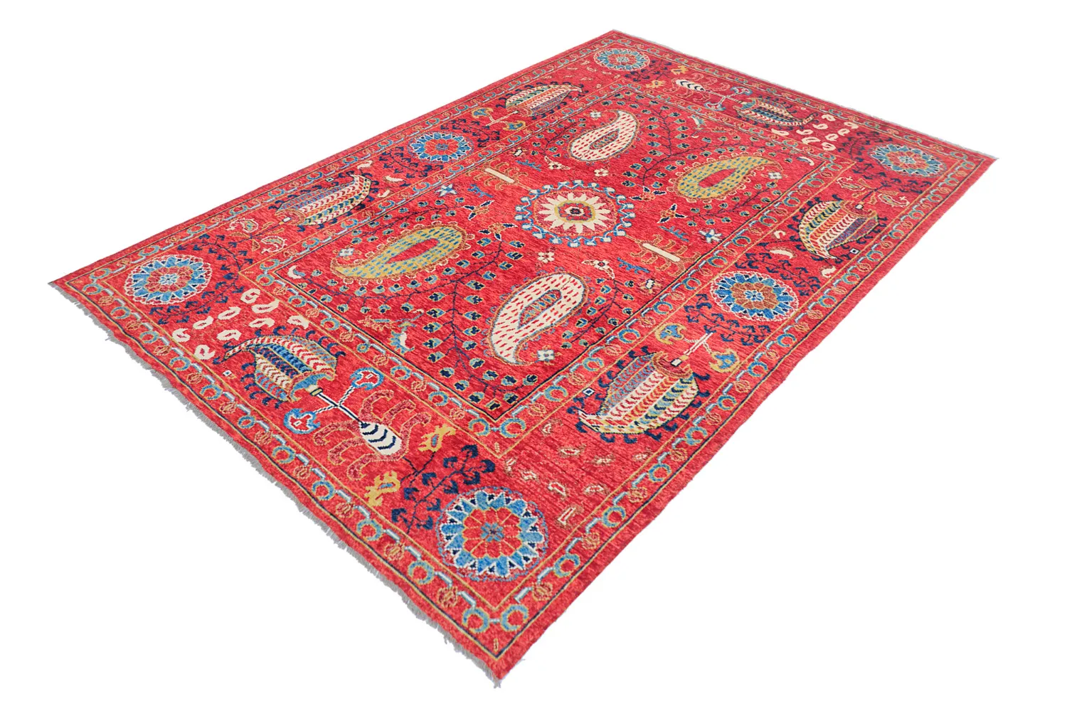 Alfombra Oriental - Suzani Hand Knotted - 200 x 300 cm