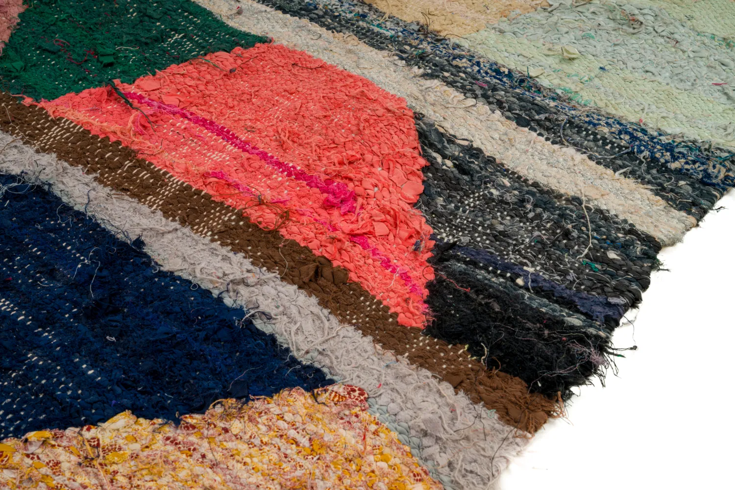 Alfombra Marroquí Bereber Boucherouite 135 x 270 cm