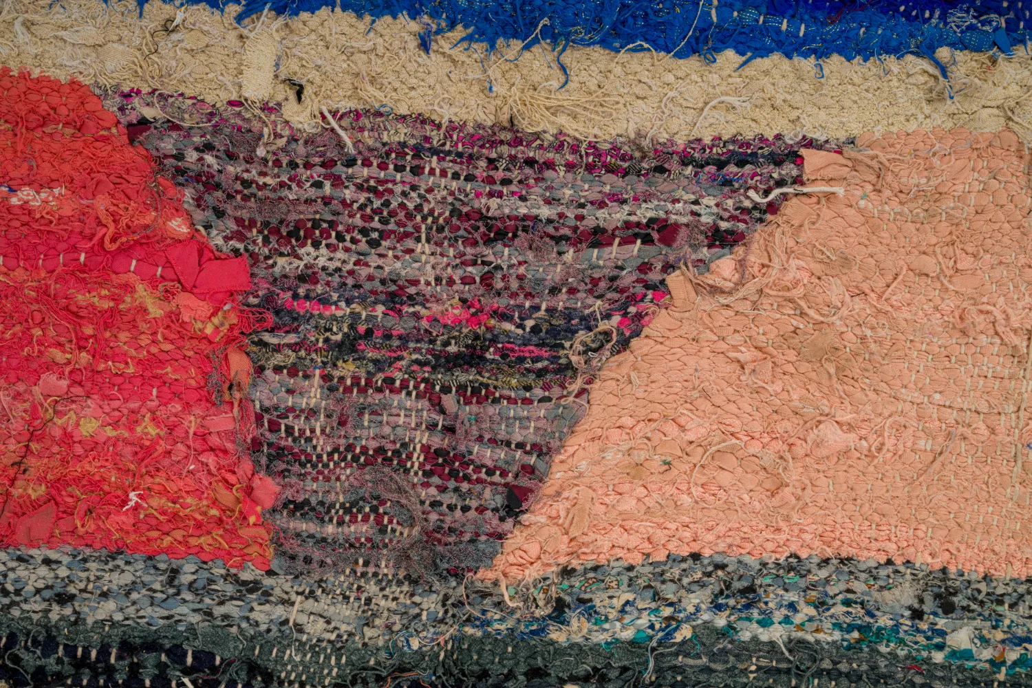 Alfombra Marroquí Bereber Boucherouite 135 x 270 cm