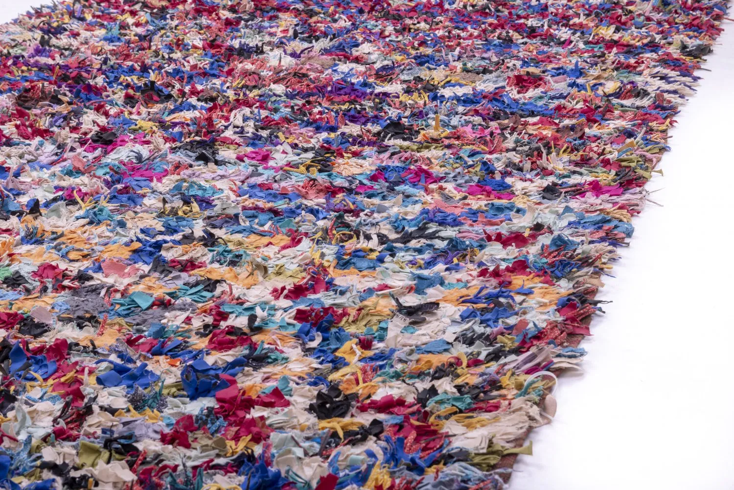 Alfombra Marroquí Bereber Boucherouite 370 x 145 cm