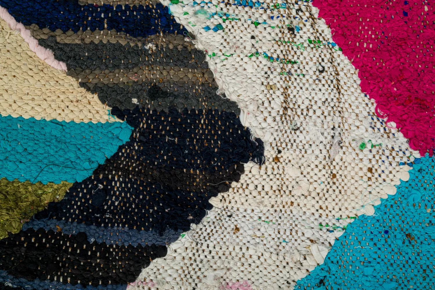 Alfombra Marroquí Bereber Boucherouite 135 x 230 cm