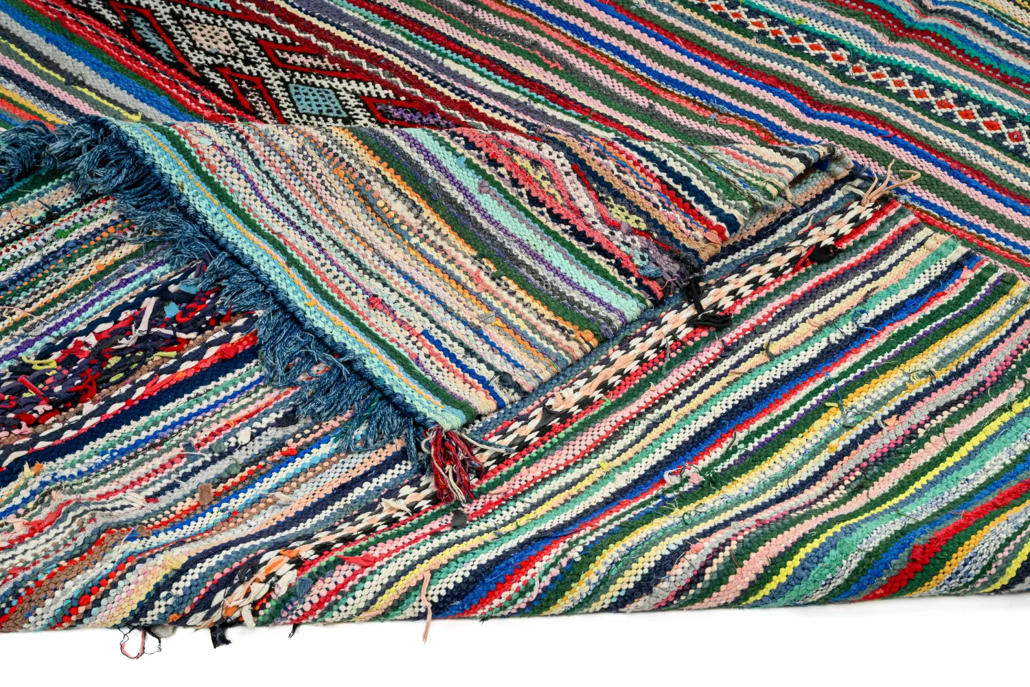 Alfombra Marroquí Bereber Boucherouite 150 x 340 cm