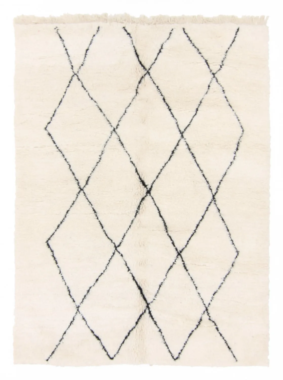 Alfombra Kilim Marroquí Bereber Beni Ourain 235 x 170 cm