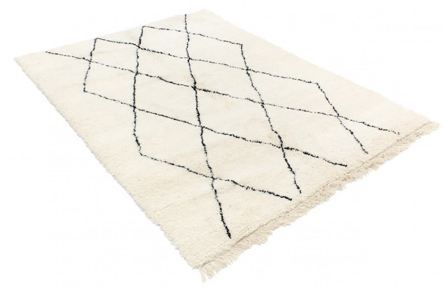 Alfombra Kilim Marroquí Bereber Beni Ourain 235 x 170 cm