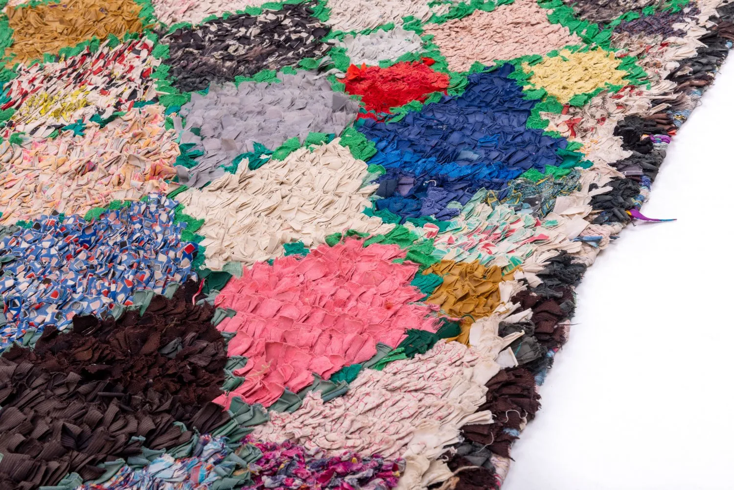 Alfombra Marroquí Bereber Boucherouite 230 x 145 cm