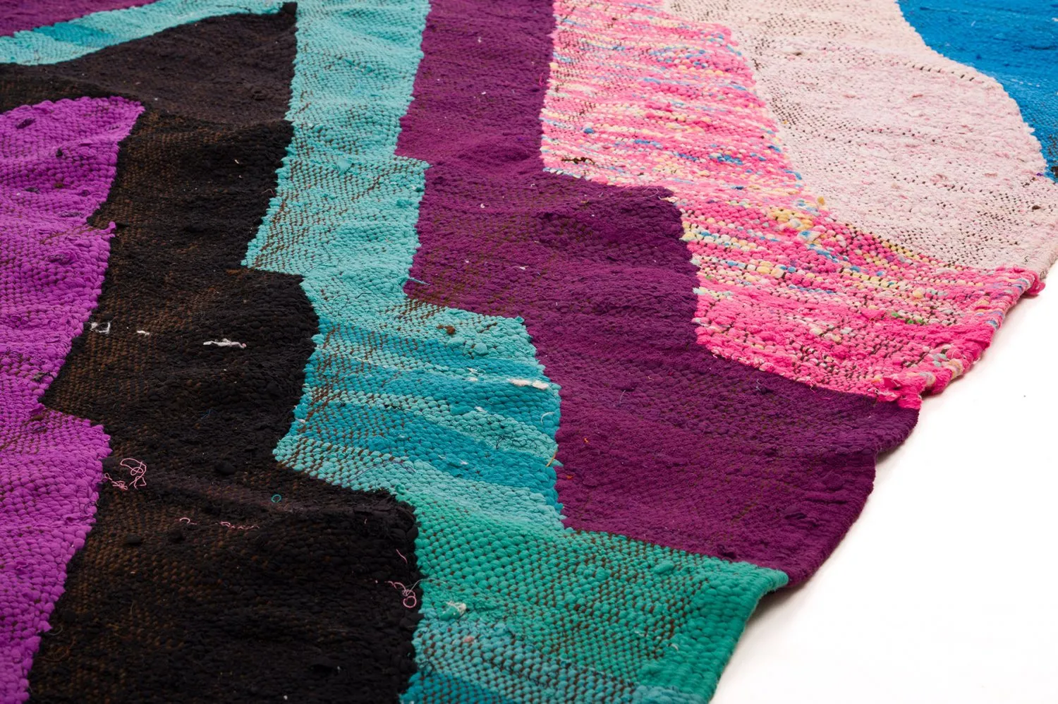 Alfombra Marroquí Bereber Boucherouite 140 x 250 cm