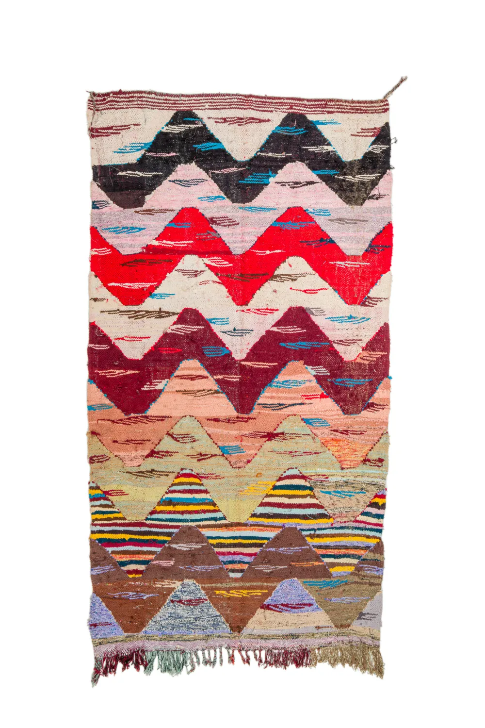 Alfombra Marroquí Bereber Boucherouite 160 x 295 cm
