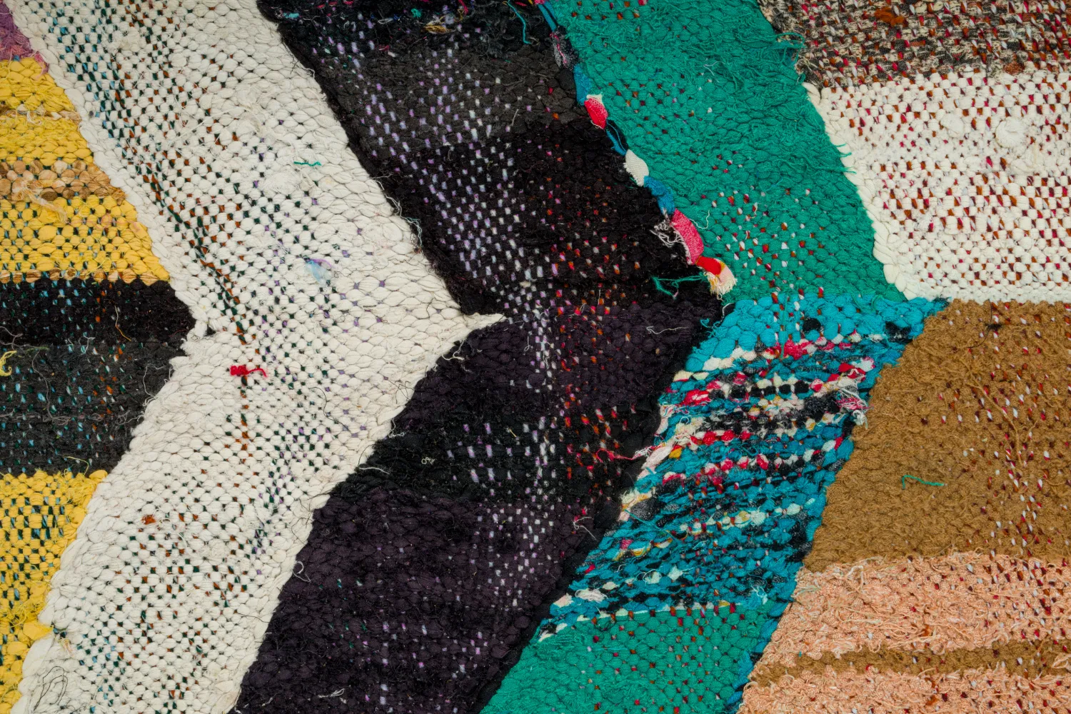 Alfombra Marroquí Bereber Boucherouite 135 x 245 cm