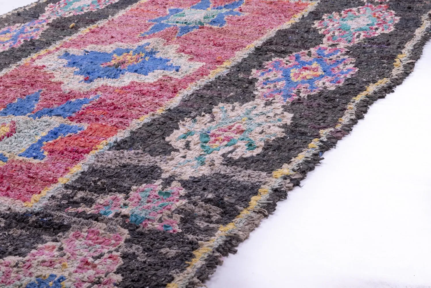 Alfombra Marroquí Bereber Boucherouite 225 x 130 cm