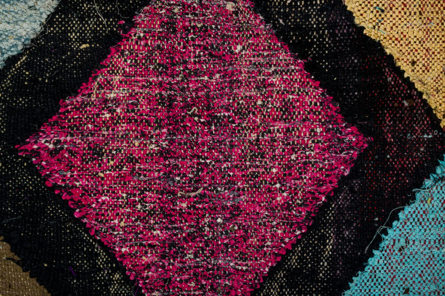 Alfombra Marroquí Bereber Boucherouite 135 x 230 cm