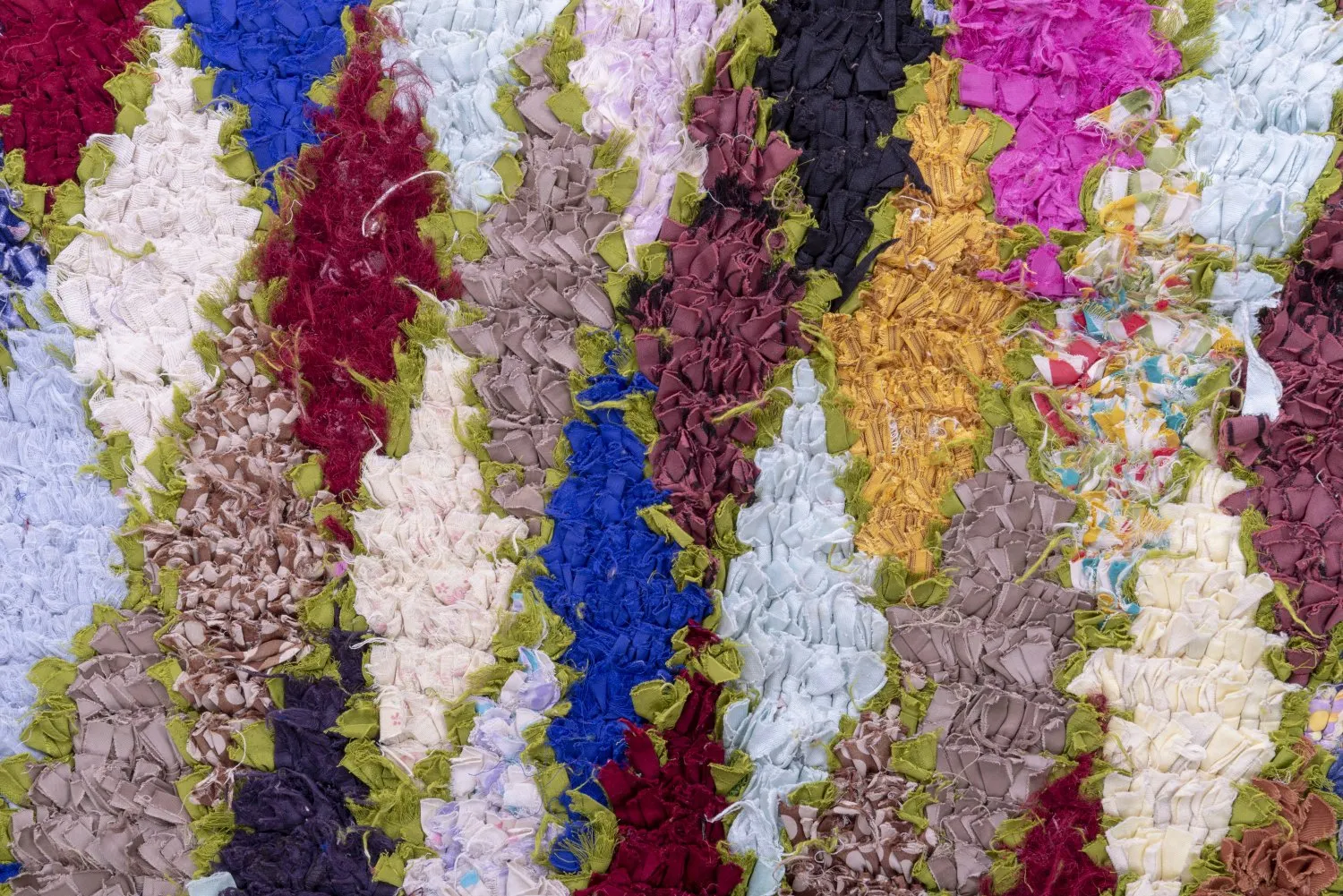Alfombra Marroquí Bereber Boucherouite 280 x 105 cm