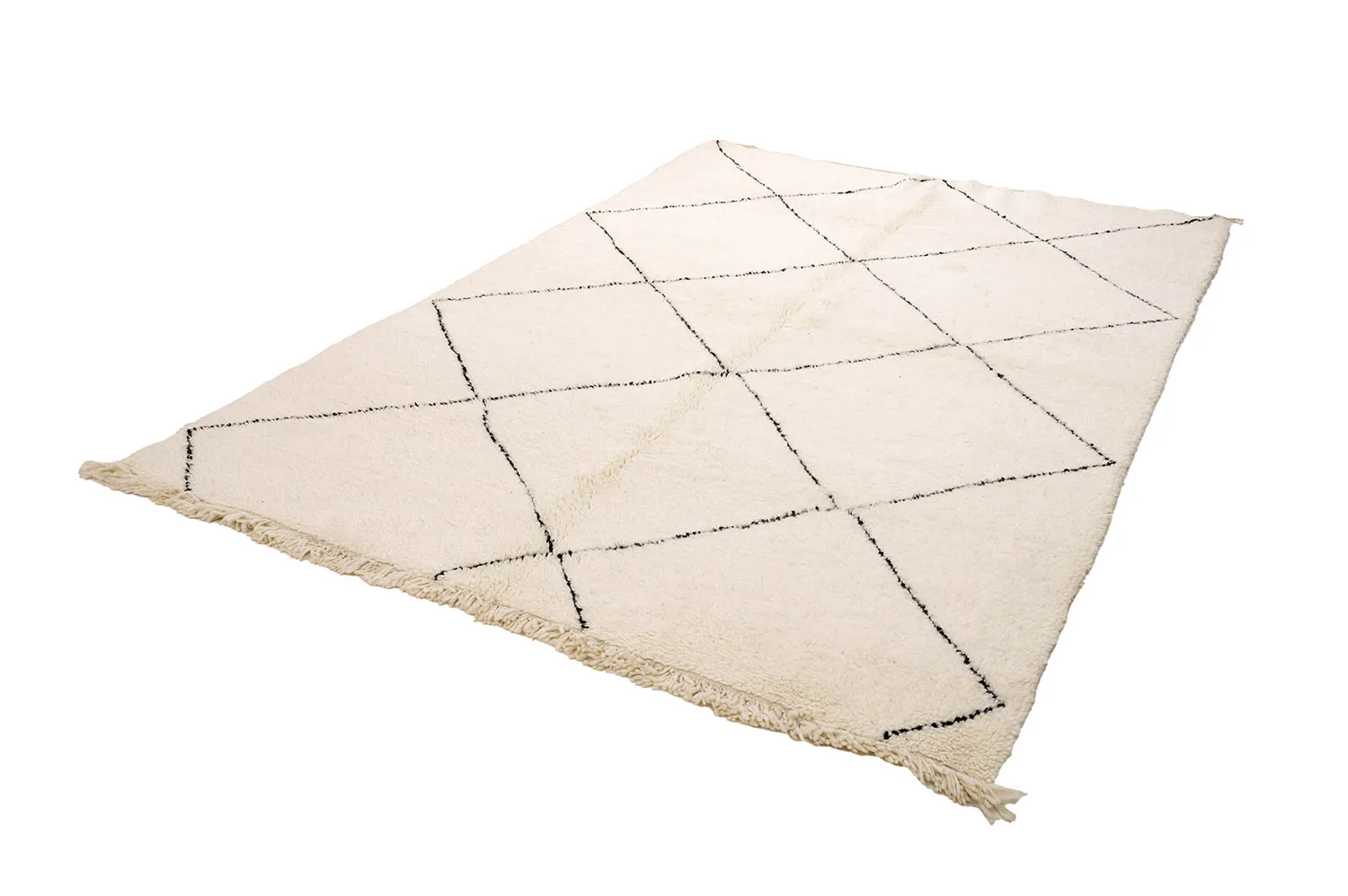 Alfombra Kilim Marroquí Bereber Beni Ourain 195 x 295 cm