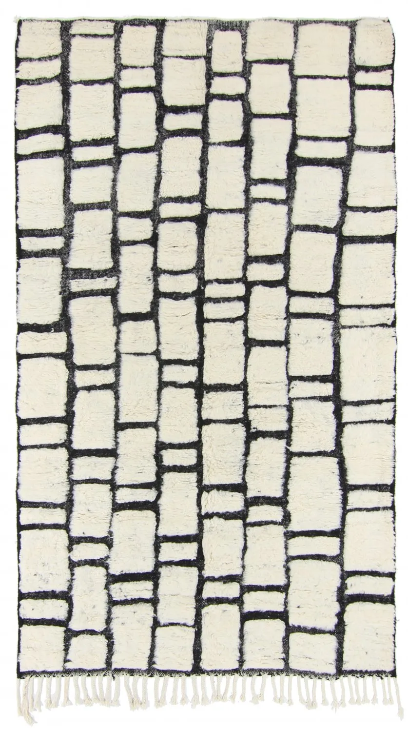 Alfombra Kilim Marroquí Bereber Beni Ourain 270 x 150 cm
