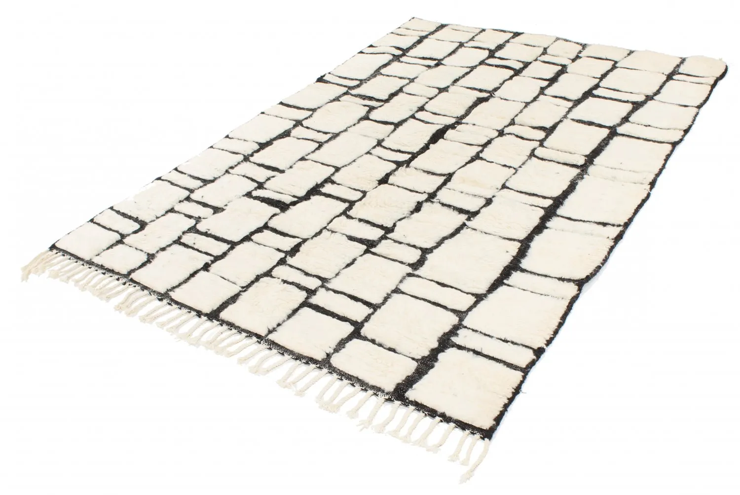 Alfombra Kilim Marroquí Bereber Beni Ourain 270 x 150 cm