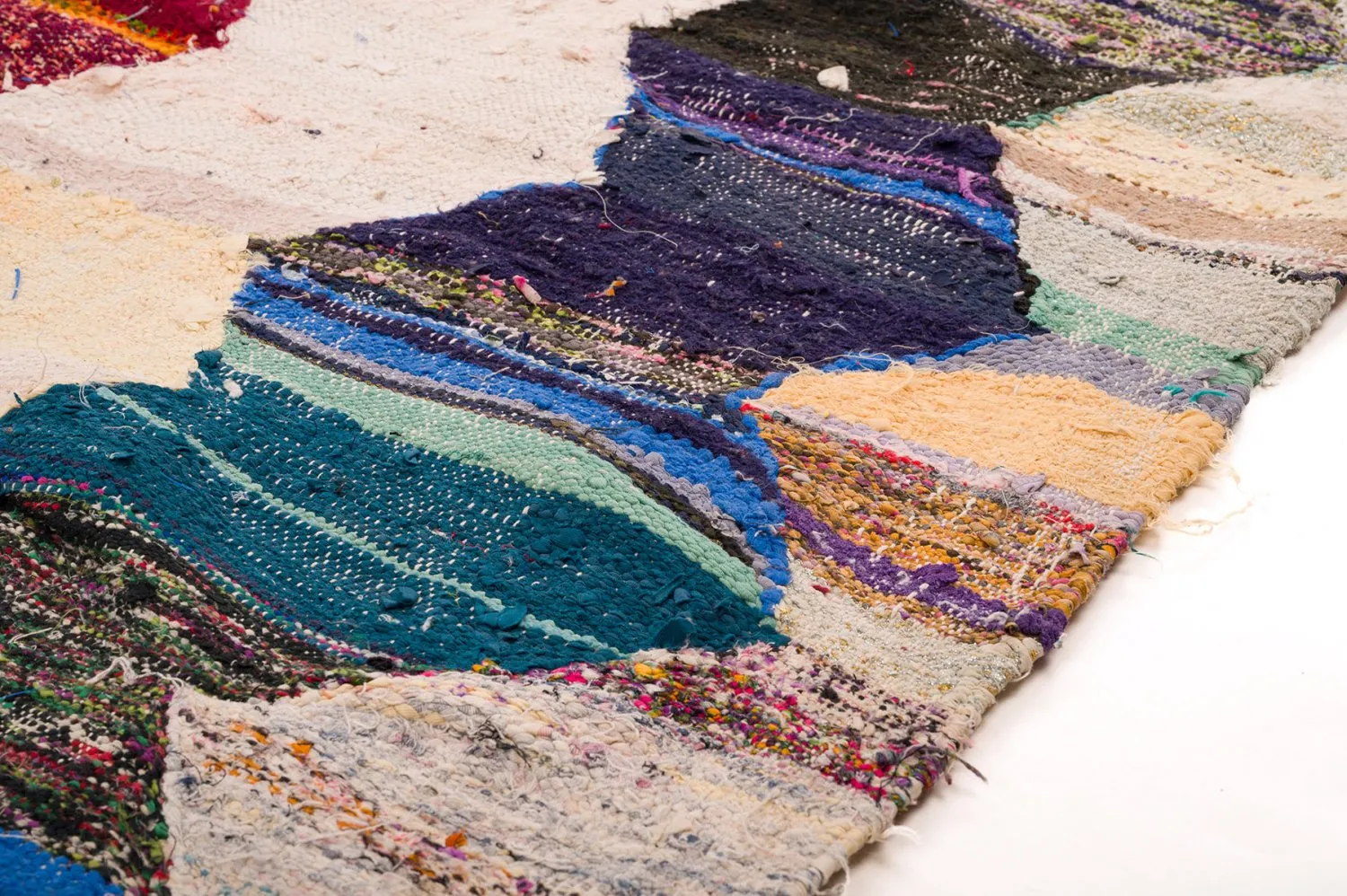 Alfombra Marroquí Bereber Boucherouite 155 x 325 cm