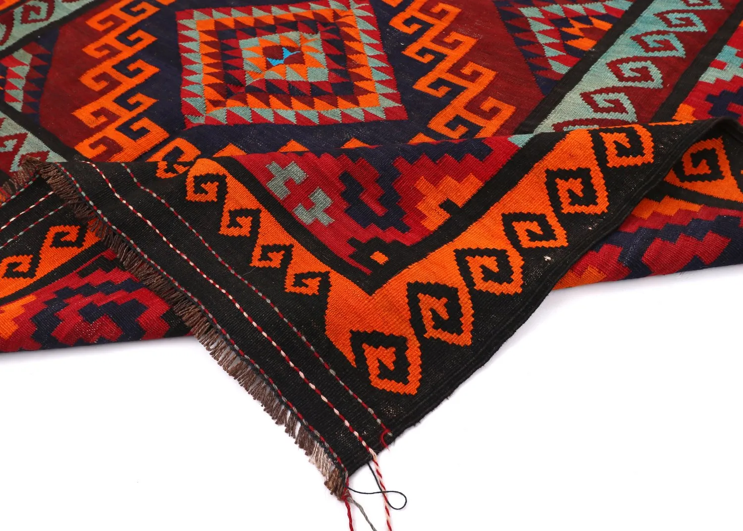 Alfombra kilim oriental 424 x 175 cm